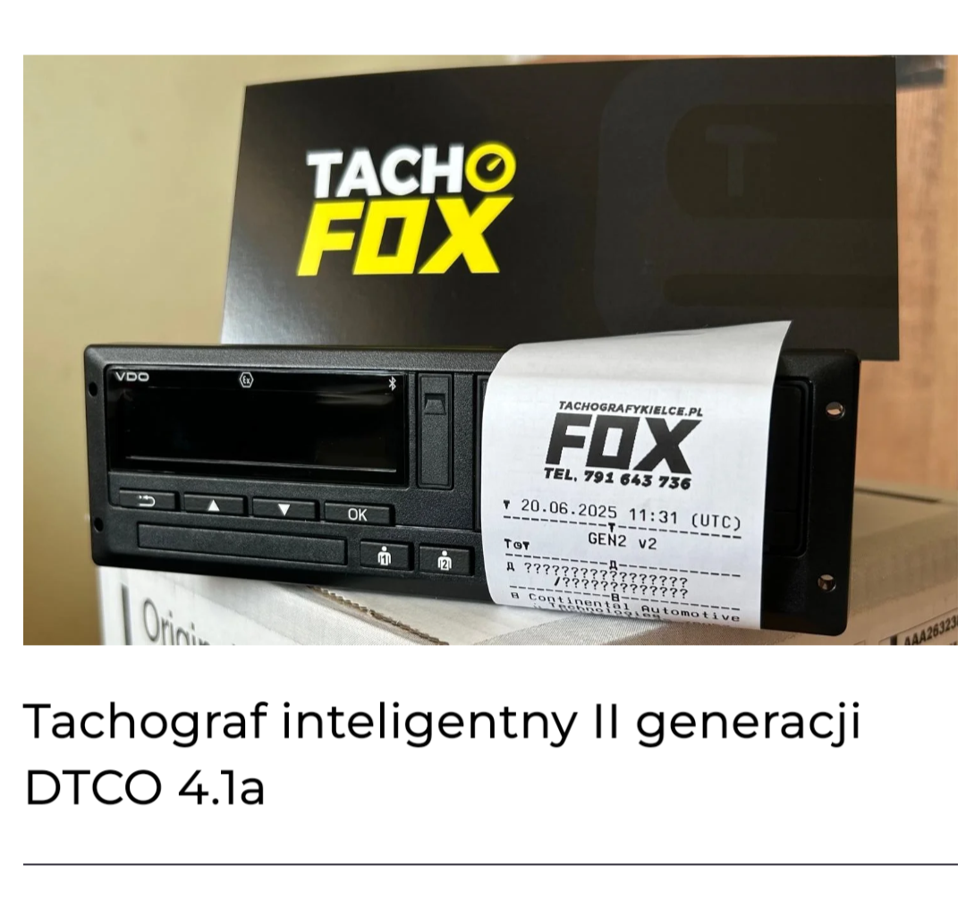 kalibracja i aktualizacja Tachografow G2v2